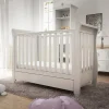 Babymore Eva Sleigh Cot Bed Dropside with Drawer