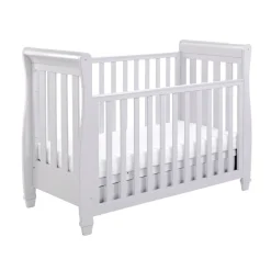 Babymore Eva Sleigh Cot Bed Dropside with Drawer