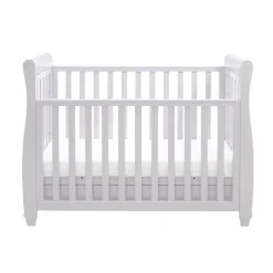 Babymore Eva Sleigh Cot Bed Dropside with Drawer