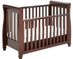 Babymore Eva Sleigh Cot Bed Dropside with Drawer