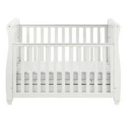 Babymore Eva Sleigh Cot Bed Dropside with Drawer