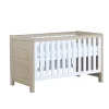 Babymore Luno Cot Bed -  White Oak