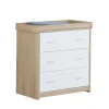 Babymore Luno Veni Chest Changer - White Oak