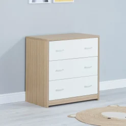 Babymore Luno Veni Chest Changer - White Oak