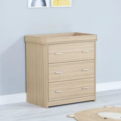 Babymore Luno Veni Chest Changer - Oak