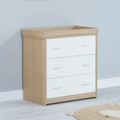 Babymore Luno Veni Chest Changer - White Oak