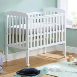 Babymore Space Saver Cot - White