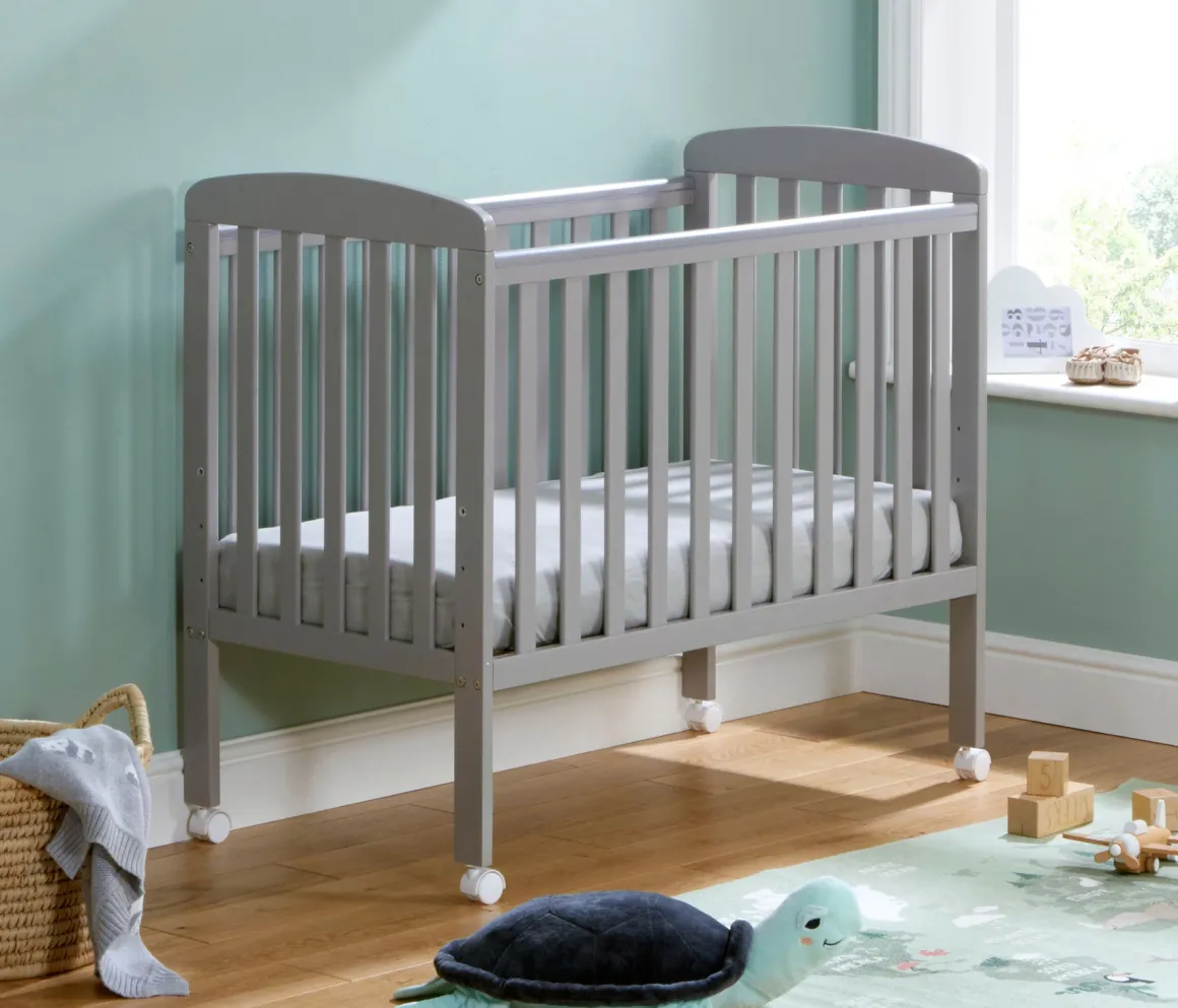 Babymore Space Saver Cot - Grey
