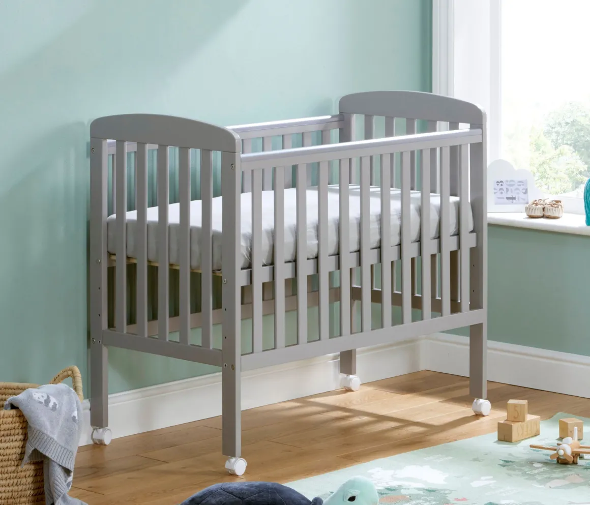 Babymore Space Saver Cot - Grey