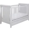 Babymore Stella Sleigh Drop Side Cot Bed - Grey