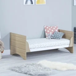 Babymore Veni Cot Bed - White Oak