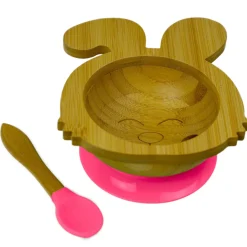 Bamboo Bunny Baby Bowl - Silicone Suction Base & Spoon