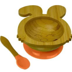 Bamboo Bunny Baby Bowl - Silicone Suction Base & Spoon