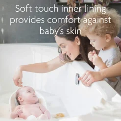 Cheeky Rascals - Soft Touch Baby Bath Support - White/Grey
