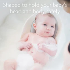 Cheeky Rascals - Soft Touch Baby Bath Support - White/Grey