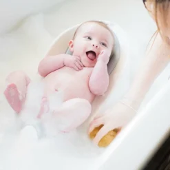 Cheeky Rascals - Soft Touch Baby Bath Support - White/Grey