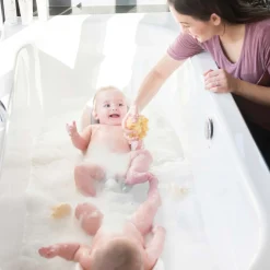 Cheeky Rascals - Soft Touch Baby Bath Support - White/Grey