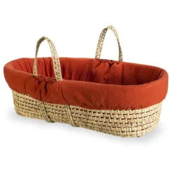 Clair De Lune - Moroccan Dream Palm Moses Basket - Red
