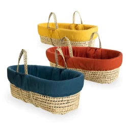 Clair De Lune - Moroccan Dream Palm Moses Basket - Yellow