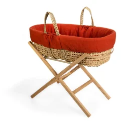 Clair De Lune - Moroccan Dream Palm Moses Basket - Red