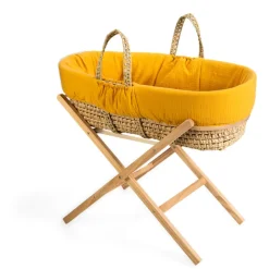 Clair De Lune - Moroccan Dream Palm Moses Basket - Yellow