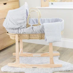 Clair De Lune - Standard Rocking Moses Basket Stand - Natural