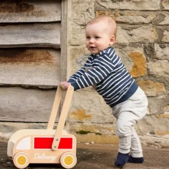 Classic World - Delivery Truck Baby Walker With Blocks