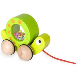 Classic World - Rolling Snail Pull Toy And Rattle