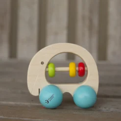 Classic World - Wooden Elephant Rattle