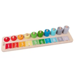 Classic World - Wooden Multicoloured Counting Stacker