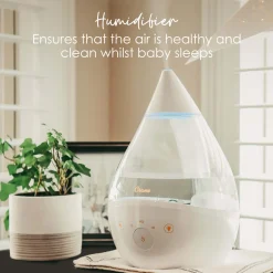 Crane Drop 2.0 4-in-1 Humidifier With Sound Machine and Night Light