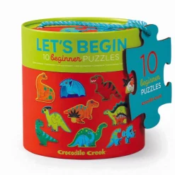 Crocodile Creek - Let’s Begin 2 Piece Puzzles - Dinosaurs