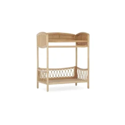 CuddleCo - Aria Wave Changer with Hanging Rail - Rattan
