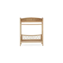 CuddleCo - Aria Wave Changer with Hanging Rail - Rattan