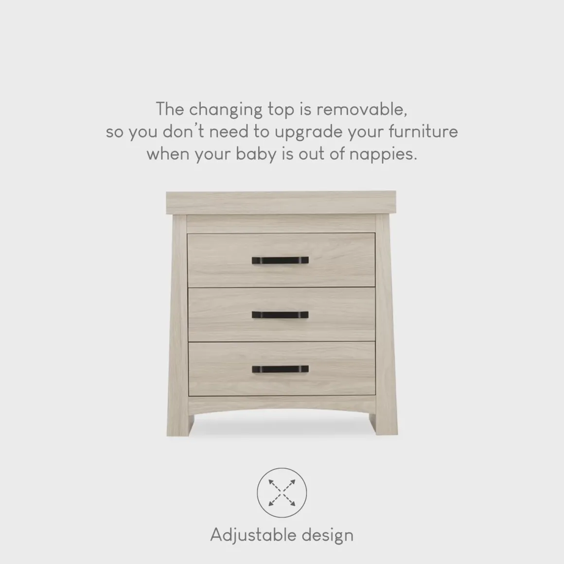 CuddleCo - Isla Dresser & Changer - Ash