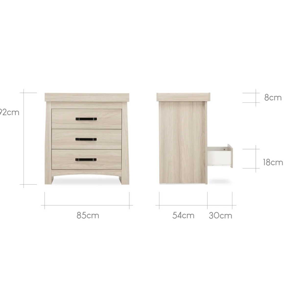 CuddleCo - Isla Dresser & Changer - Ash