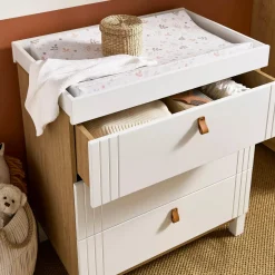 CuddleCo - Rafi Dresser & Changer - Oak & Black