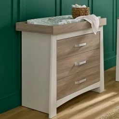 CuddleCo Ada Dresser & Changer - White & Ash
