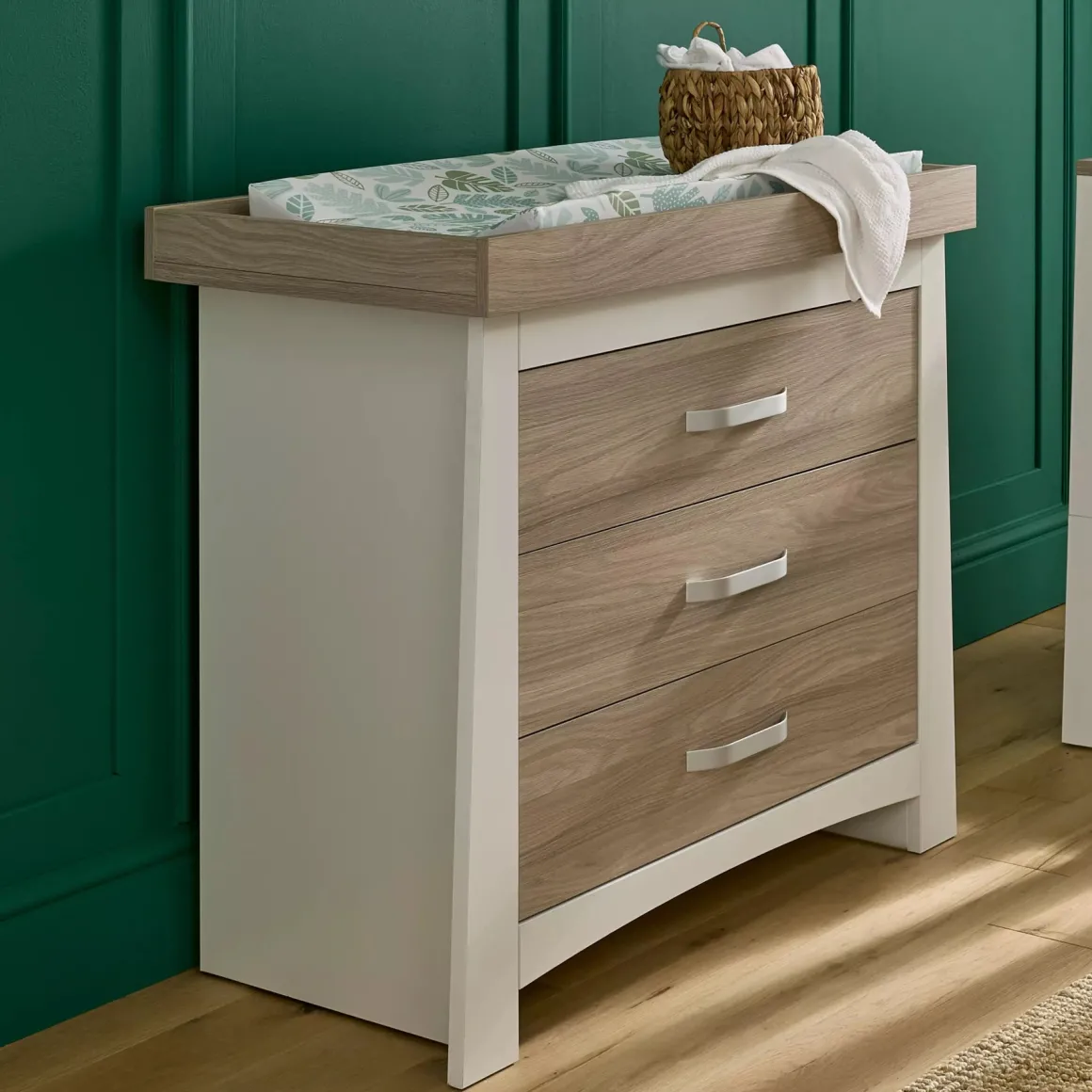CuddleCo Ada Dresser & Changer - White & Ash