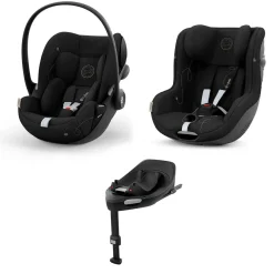 CYBEX 0-4 Years Car Seat Bundle - Moon Black