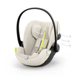 CYBEX Cloud G i-Size Plus Rotating Baby Car Seat - Seashell Beige