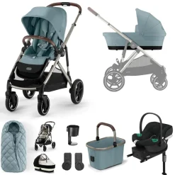 CYBEX Gazelle S Comfort Bundle - Sky Blue