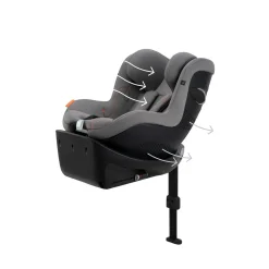 CYBEX Sirona Gi i-Size 360 Car Seat - Lava Grey