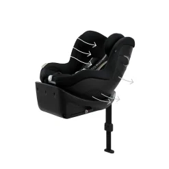 CYBEX Sirona Gi i-Size 360 Plus Rotating ISOFIX Toddler Car Seat - Moon Black