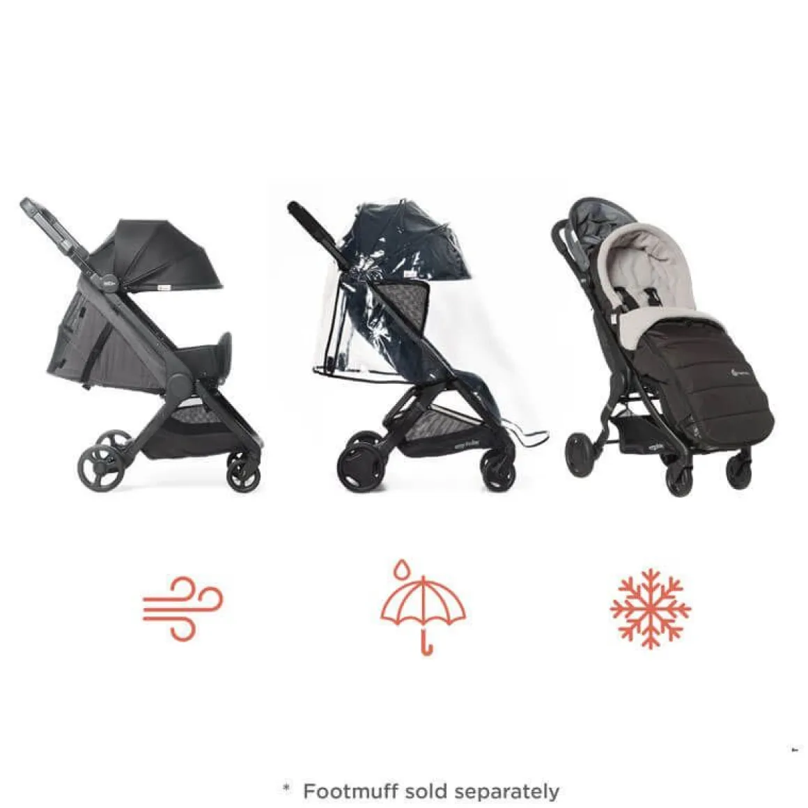 Ergobaby Metro+ Deluxe Compact Stroller - London Grey