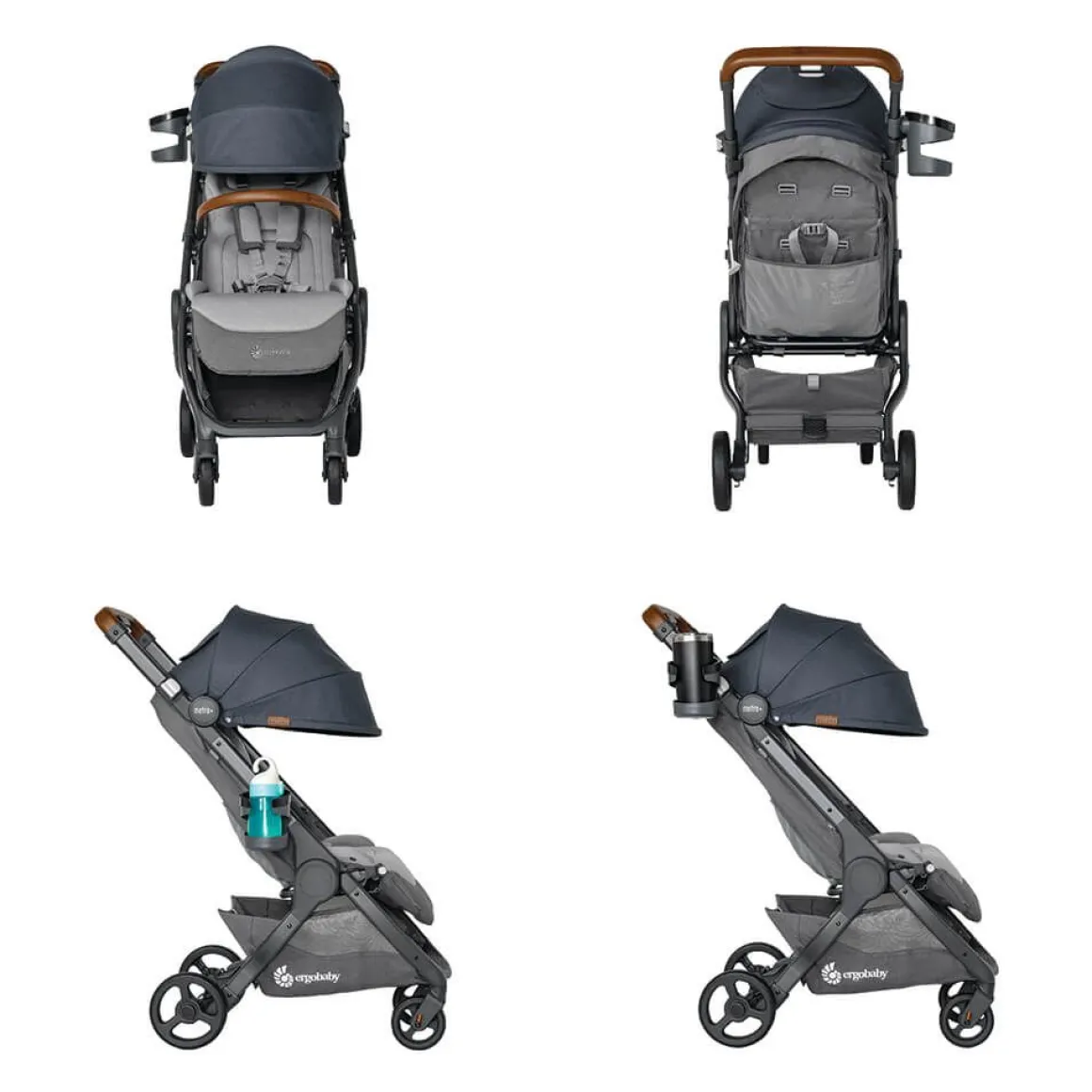 Ergobaby Metro+ Deluxe Compact Stroller - London Grey
