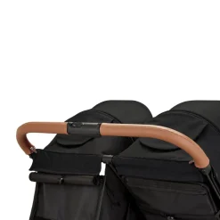 Ex Display - Ickle Bubba Venus MAX Double Stroller -  Black / Tan