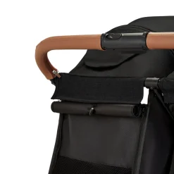 Ex Display - Ickle Bubba Venus MAX Double Stroller -  Black / Tan