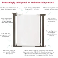 Fred Pressure Fit Clear-View Stairgate