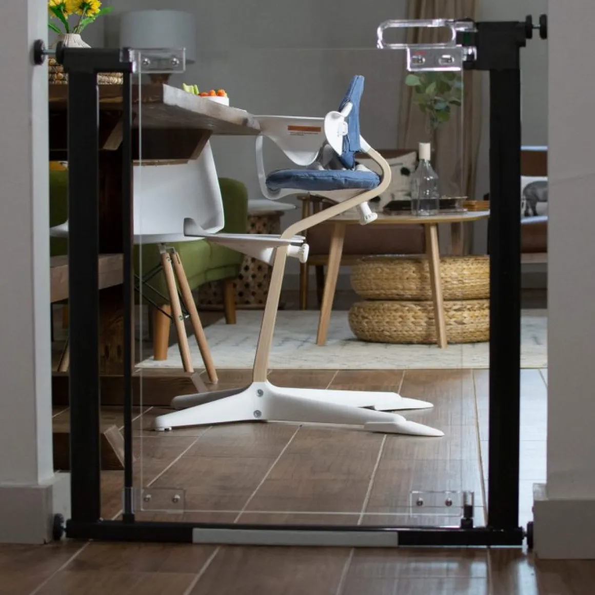 Fred Pressure Fit Clear-View Stairgate